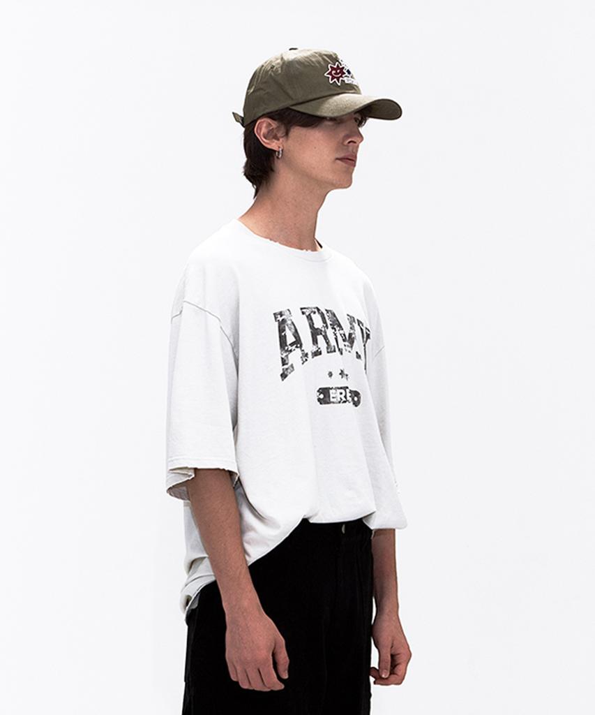 ERER [Un] Army Graffiti T-Shirt Beige
