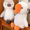 Fluffy Penguin Stuffed Animal Doll PP Cotton Simulated Great White Goose Dolls  Decoration Gifts