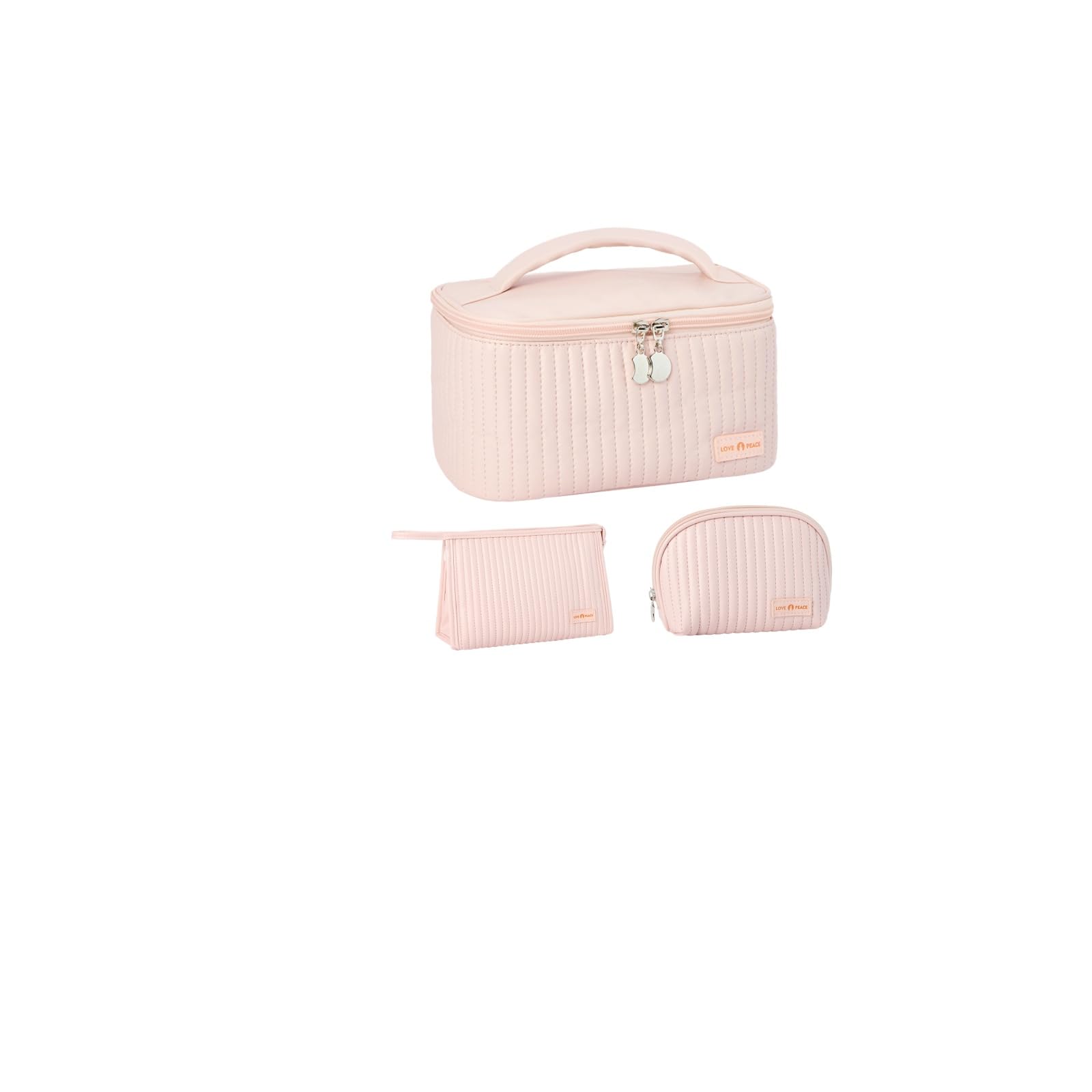 

Aylashine Косметичка Удобная Дорожная Сумка для Хранения Туалетных Принадлежностей Большая Вместимость Косметика Популярный Косметичка для Косметики для Женщин Набор из 3 штук,