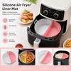 High-Temperature Resistant Silicone Air Fryer Liner Food Grade Non-Stick Basket Mat  Kitchen Use