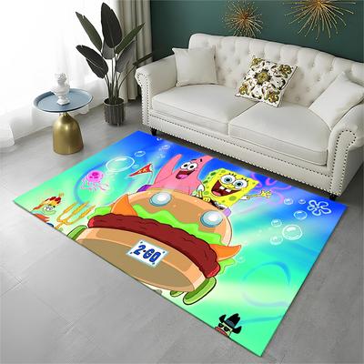 Cartoon S-SpongeBob Patrick Star Carpet Rug for Playroom Bedroom Living Room Sofa Home Decor,kid Area Rug Non-slip Floor Mat