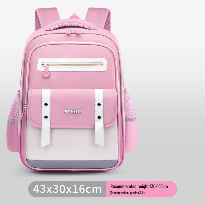 Capybara Oxford Spine-Support Backpack for Grades 1-6: Boys & Girls School Bag