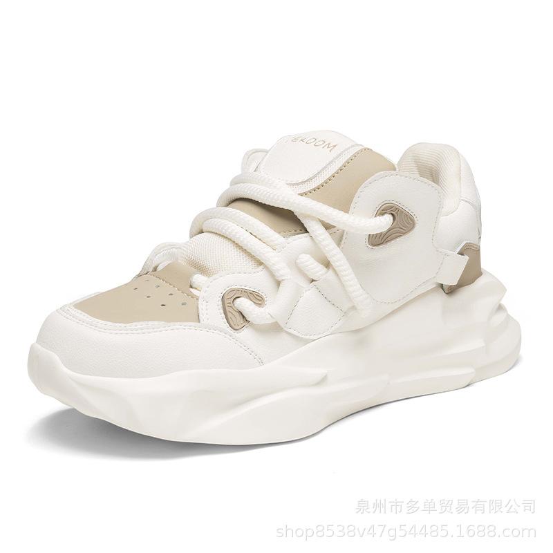 Light luxury low-top thick-soled cushioning comfortable casual lightweight cushioning low-top board shoes bread shoes