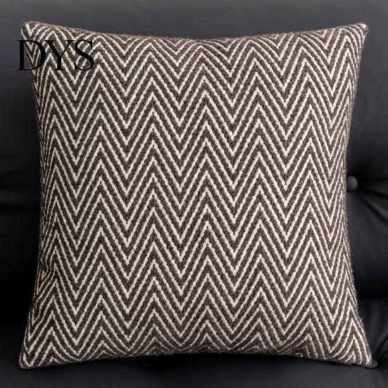 Reading Nook Cushion Cover Maillard Color Cover, Mid Century Modern Throw Pillow Striped or White Skin Friendly Bedding Accents Horse Pattern,