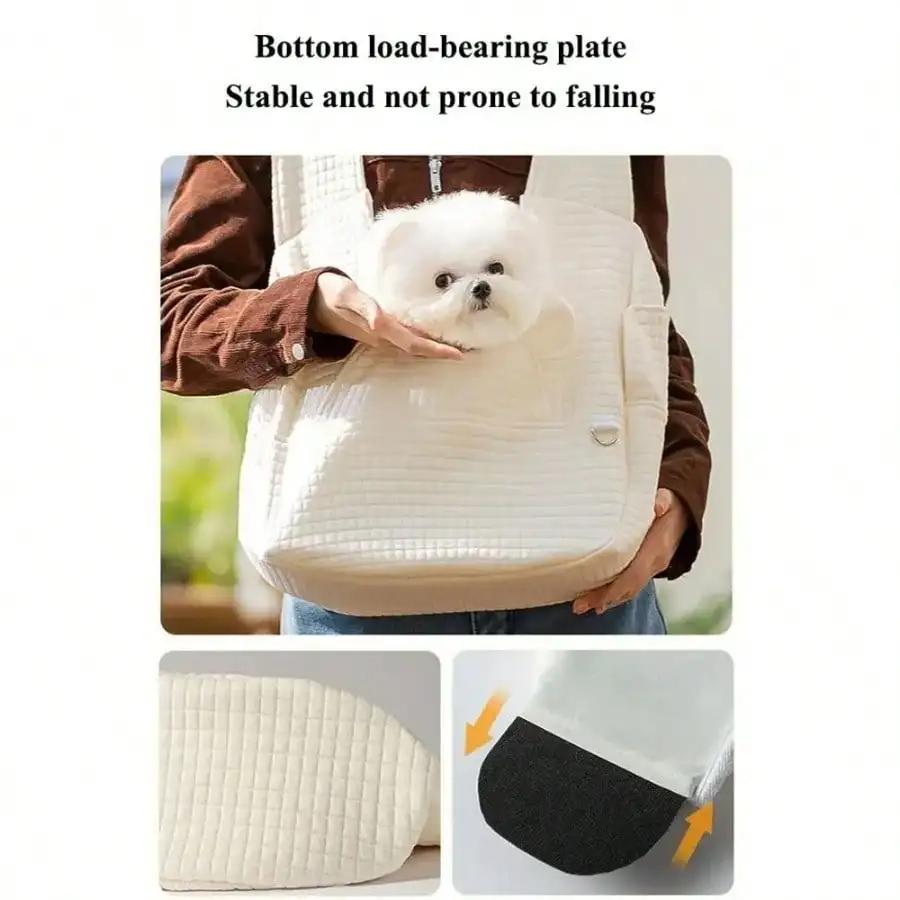 Portable Pet Backpack Breathable Large Capacity Dog Bags Adjustable Cross Chest Backpack Outdoor