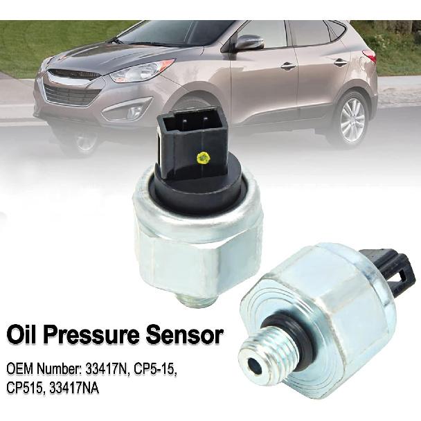 2Pcs Oil Pressure Sensor, Oil Pressure Switch, 33417N, CP5-15, CP515, 33417NA Transmission Pressure Switch for Nissan, for Mitsubishi, for Caliber