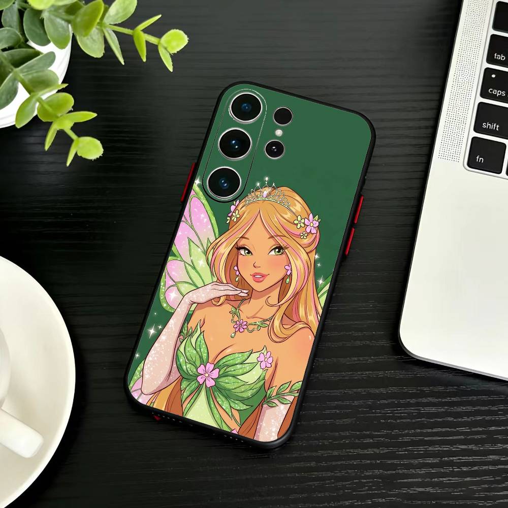 

Чехол для телефона Girl T-Winx Clubs для Samsung S26, S25, S24, S23, S22, S21, S20, S30, Ultra, Plus, Fe, Note, 5G Черный Samsung S26ULTRA