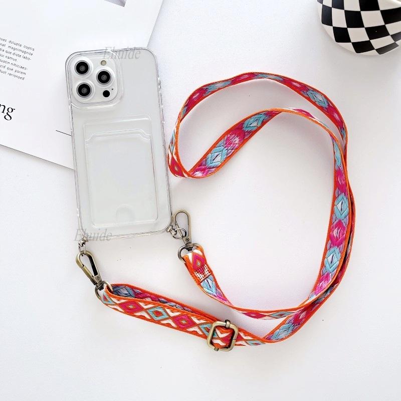 

Vintage Strap Case For Xiaomi POCO X7 Pro X6 F8 F7 Redmi 15C Note 15 14 Mi 15T 14T Crossbody Lanyard Wallet Crystal Clear Cover POCO F6&Case & Strap