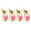 4Pcs Cartoon Photo Clip Cute Cat Style Durable Resin Stable Eye Catching Animal Note Holder for Wedding Party Office