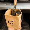Multipurpose Vehicle Organizer Bear Shaped Kraft Paper Storage Bag Car Air Vent Trash Can  Car Use