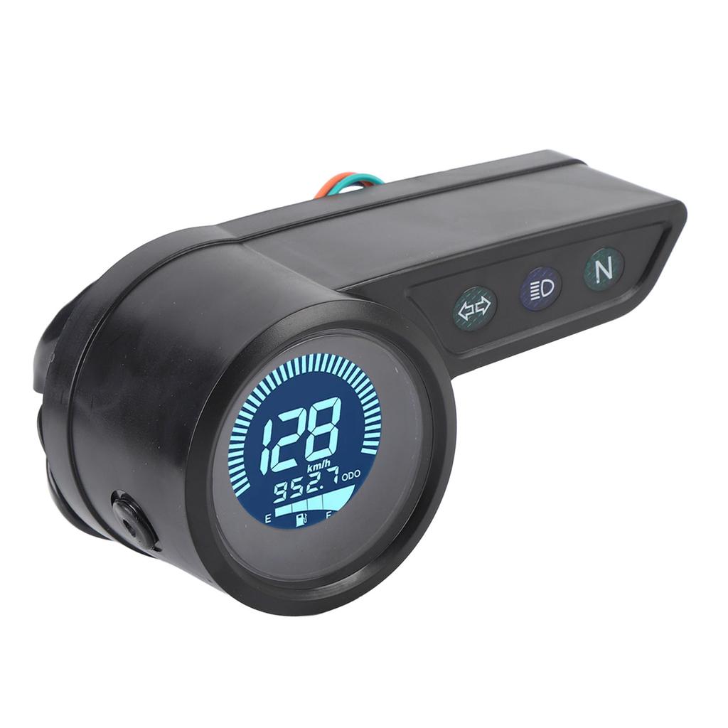 Motorcycle Speedometer Gauge Tachometer Odometer Universal Digital LCD Instrument