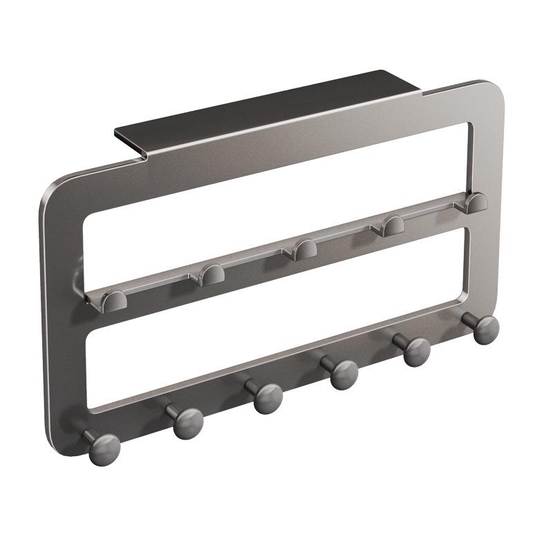 Over-the-Door Hook & Coat Hanger: No-Punch Wall-Mounted Storage Rack