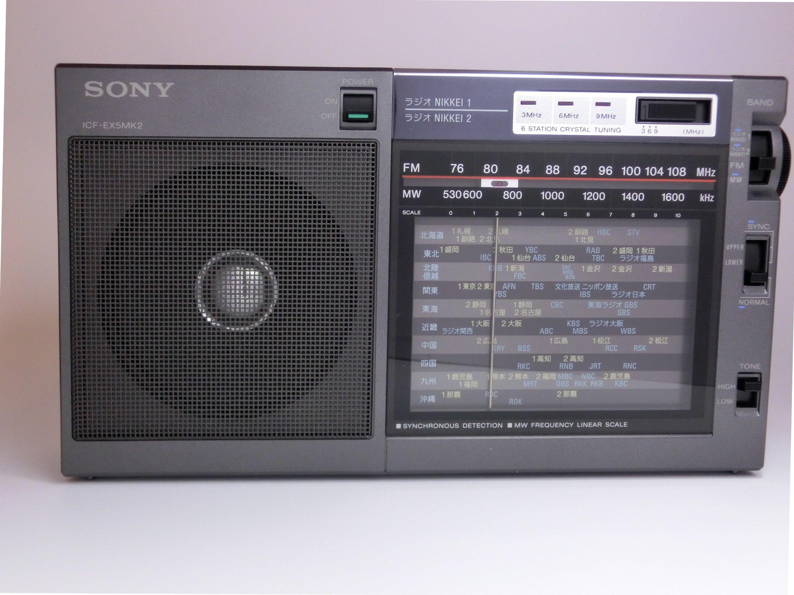 

Портативна радіостанція SONY NIKKEI FM/AM/Радіо ICF-EX5MK2