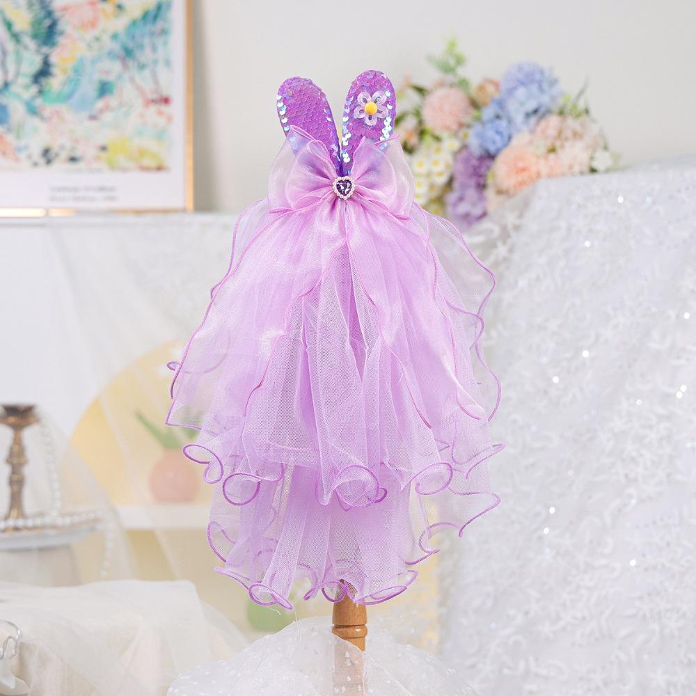 Breathable Dog Wedding Dress Luxury Pet Clothing Fashion Pet Headdress  Wedding Ceremony Party