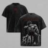 Baki Hanma Anime T-shirt Manga Printed Vintage Washed T Shirt Summer Short Sleeve Loose Cotton Tees Clothes For Men's Clothing