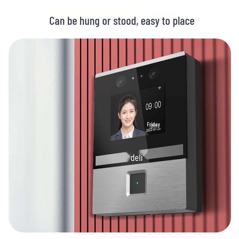 Deli Smart Face & Fingerprint Attendance Machine DL-D3 CN plug (adapter included)
