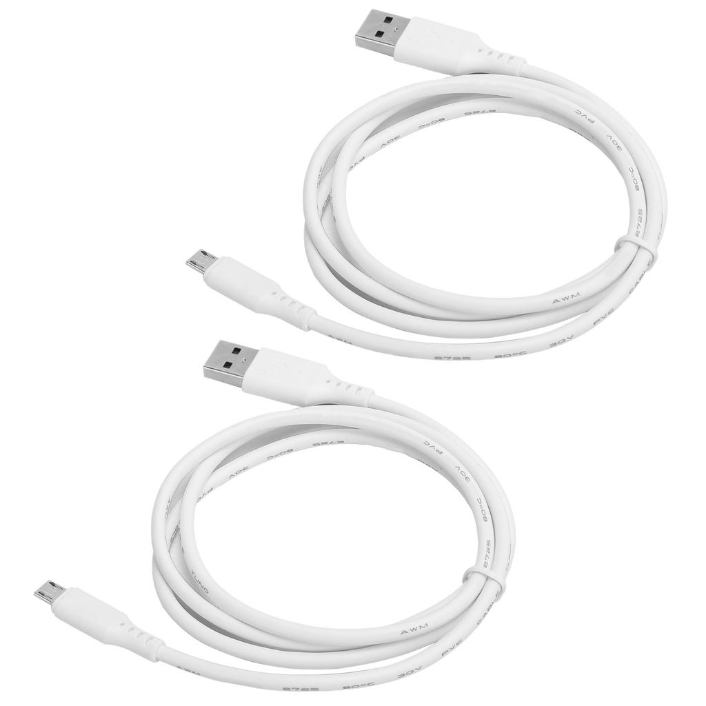 2pcs 1M Charging Data Cable USB Transmission Line Wear Resistant for Android Mobile Phone