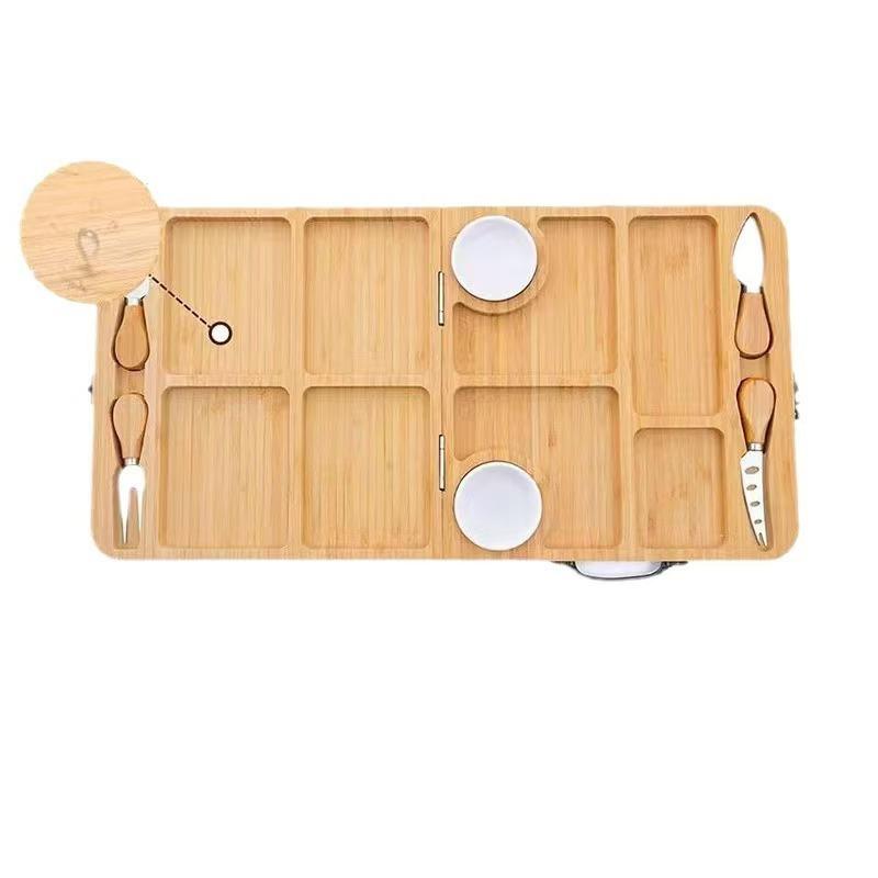 Bamboo Cheese Board Breadboard Restaurant Japanese Gridded Cutting Board Steak Sushi Baking Board Snack Platter