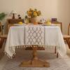 High-End Linen Tablecloth: Luxury Solid Color, Thickened, Oilproof, Non-slip Dining & Coffee Table Cover