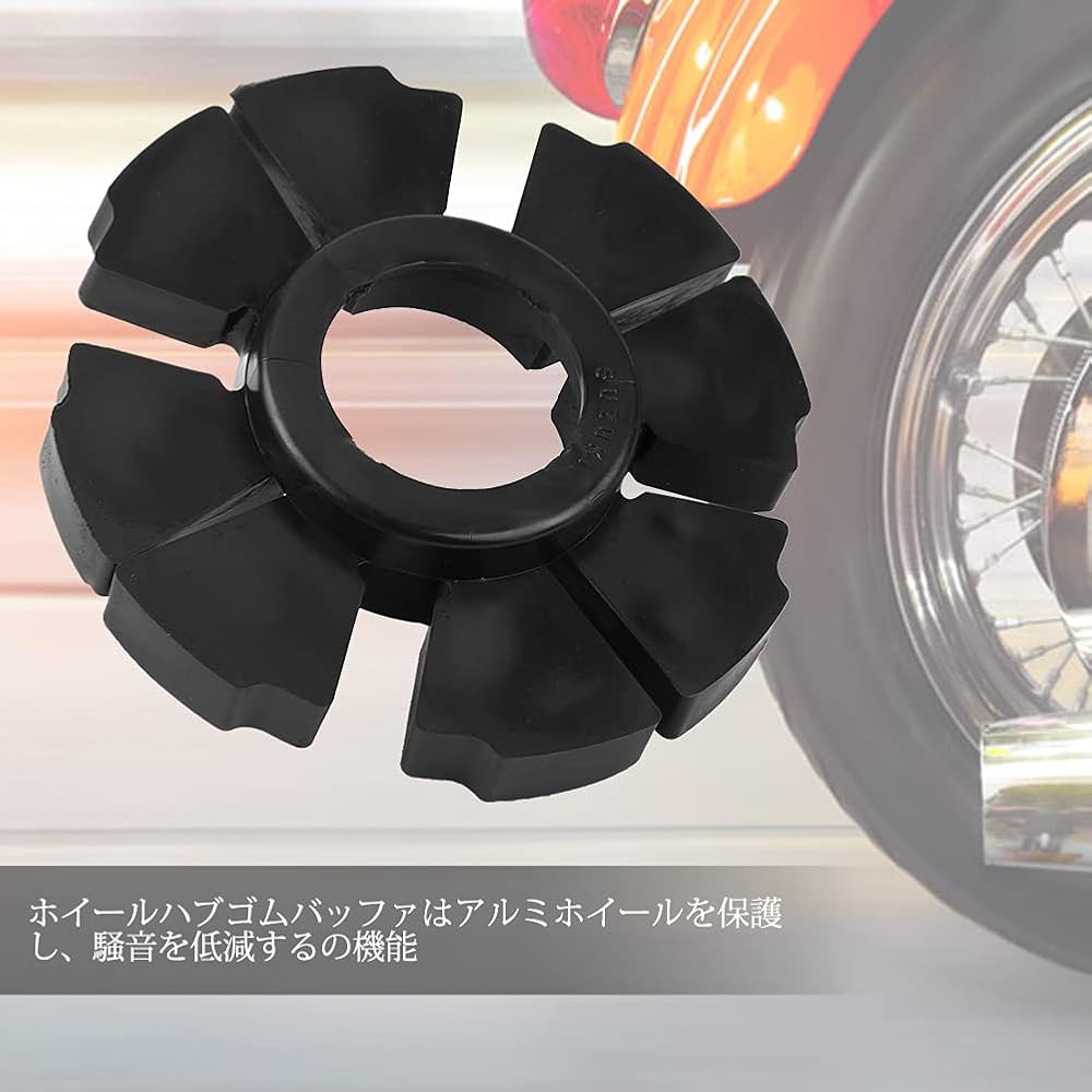 Qiilu Wheel Rubber Buffer Set for Suzuki GS125 GN125 GN250, ABS Material, Anti-Slip, Corrosion and Wear Resistant