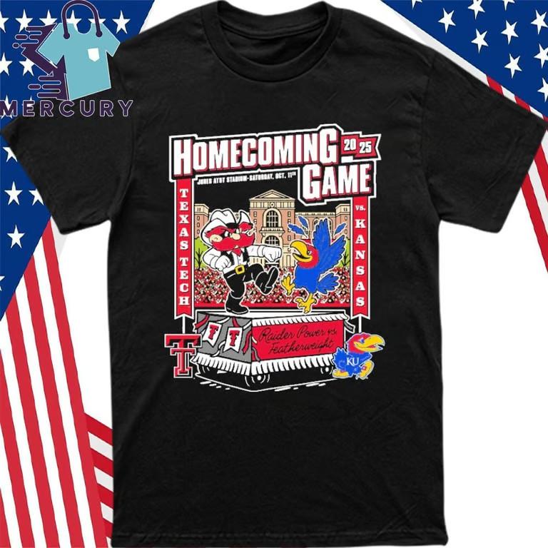 Texas Tech vs Kansas 2025 Homecoming Gameday T-Shirt Unisex T-Shirt XXXL