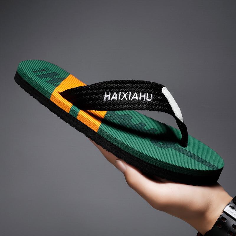 Fashion 2024 Summer New Men's Flat Sandals Fashion Comfortable Non-slip Beach Flip-flops Light Casual Men's Shoes Family Shoes