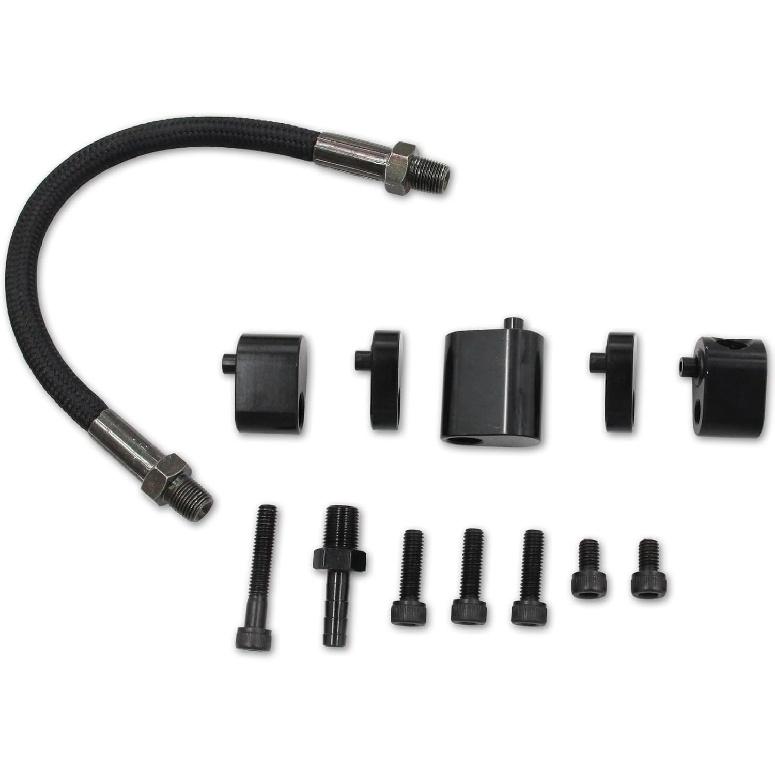 Black Pro Suit LS Coolant/Steam Port For All GM LS Series Engines LS Throttle Body Bypass Hose Kit