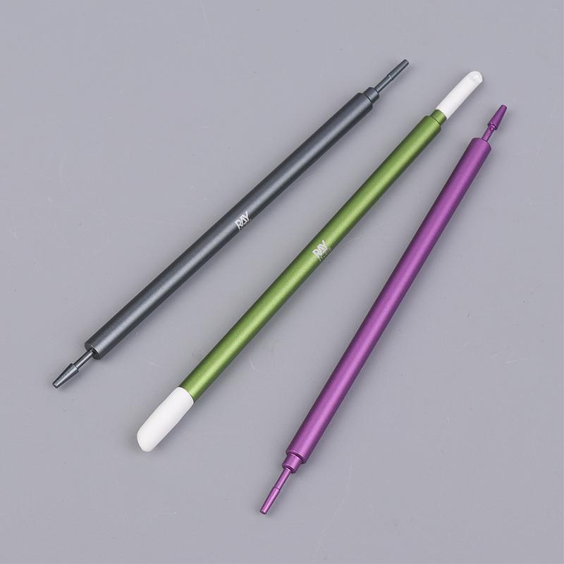 Metal Wiping Stick Seepage Cleaning Swab With Replace Wiping Cotton Tips For Model Hobby Panel Liner Cleaning Stick
