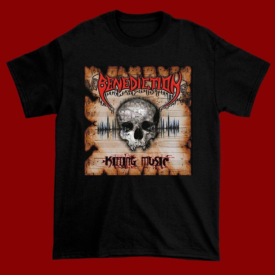 BENEDICTION - Killing Music Short Sleeve Black All Size T-Shirt AG949 Unisex T-Shirt M