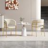 2 Stück Moderner Stuhl mit schrägem Stuhlbein, verstellbaren Füßen und Cordstoff, Ideal für Wohnzimmer, Offene Büroräume, Esszimmer (beige)