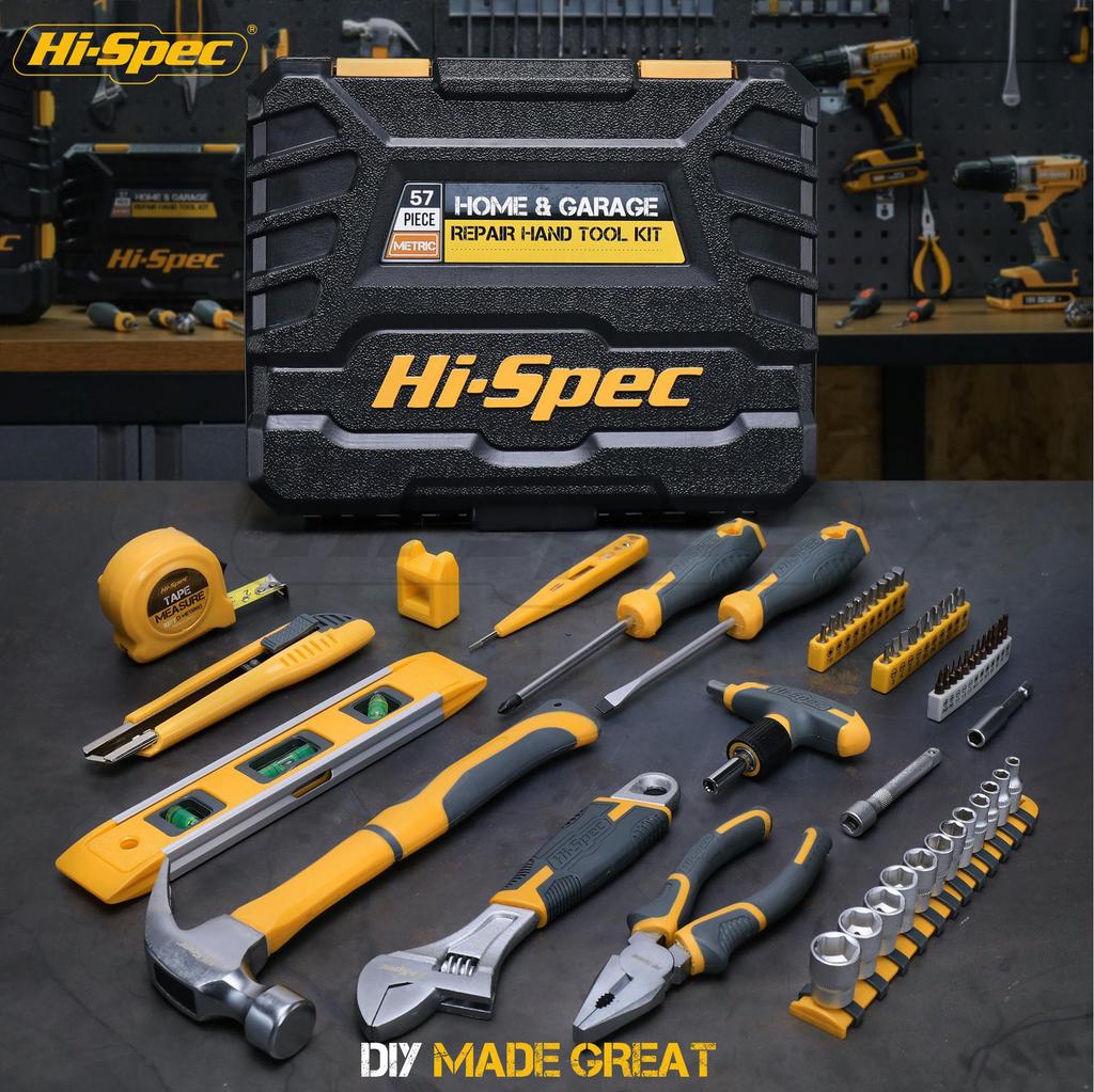 Hi-Spec 57-teiliges Haushalts- und Autoreparatur- und Wartungswerkzeugset