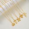 5Pcs/Set Bow Pendant Necklaces Elegant Bow Knot Charm Choker Necklaces Dainty Layering Chain Necklace Gift for Women Girls Friends
