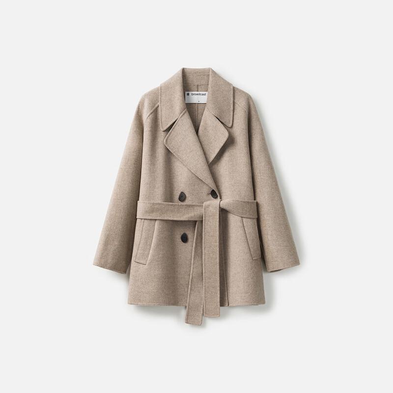 Broadcast Women's Wool Blend Short Suit Collar Coat