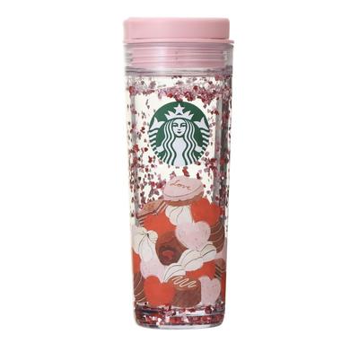 Starbucks Tumbler Valentine 2024 Water In Tumbler Chocolate 473ml WIT