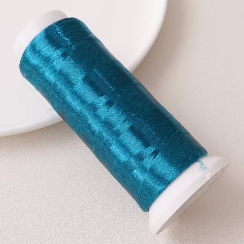 Fil polyester sans nœuds, 1 200 mètres, fil floral enveloppé de velours, pour la fabrication de bracelets, colliers et bijoux