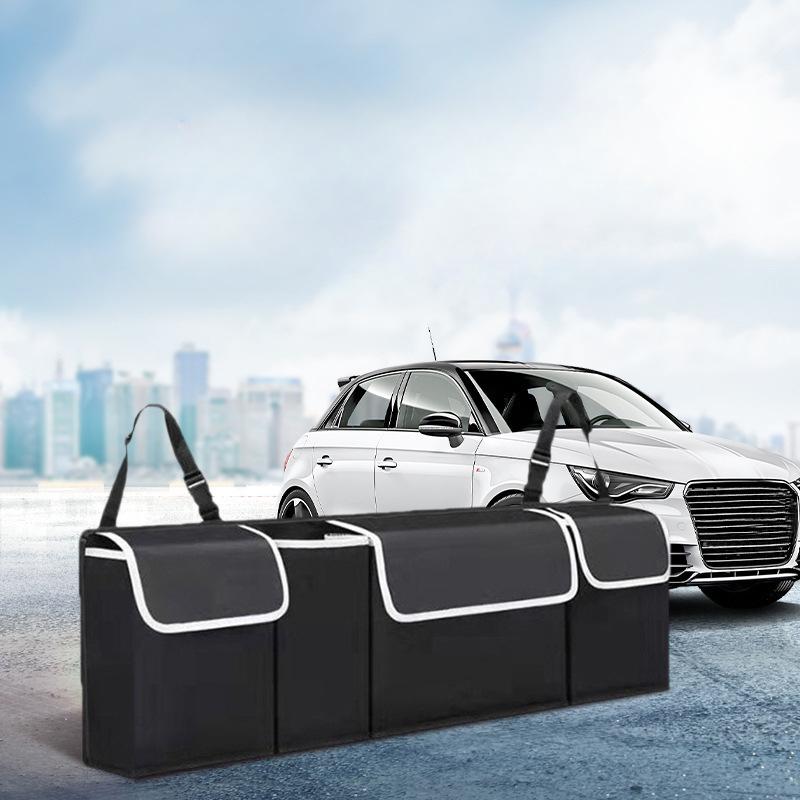1Pc  Cloth Car Trunk Storage Bag, Car Rear Seat Back Hanging Bag, Car Storage Bag, Car Storage Bag