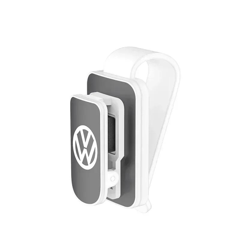 

New Car Sunglasses Clip Sun Visor Card Ticket Storage Fastener Holder for Volkswagen Golf Bora Jetta CC Beetle Scirocco POL сірий