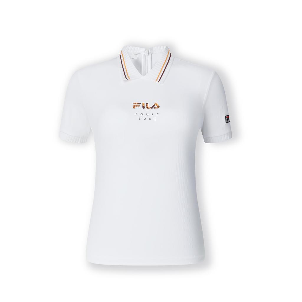 New FILA Polo Shirt Women's Bright White A11W423107FWT