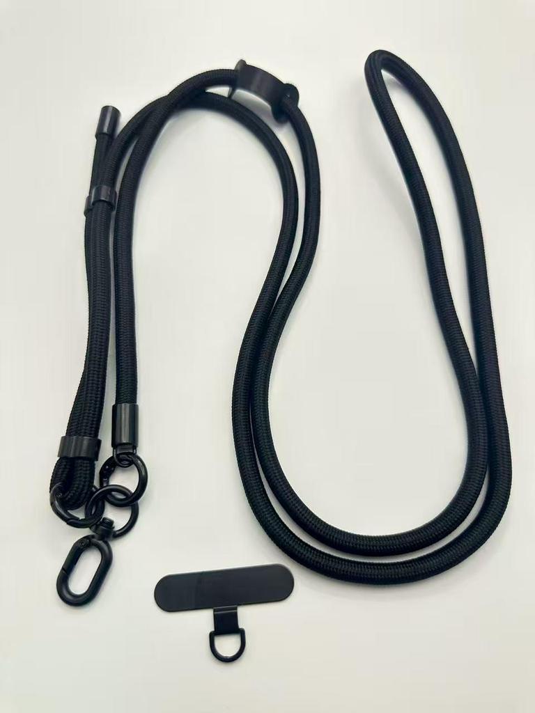 Macaron Thick Rope Phone Lanyard - Adjustable 7-8mm Climbing Gasket for Shoulder, Back, or Neck