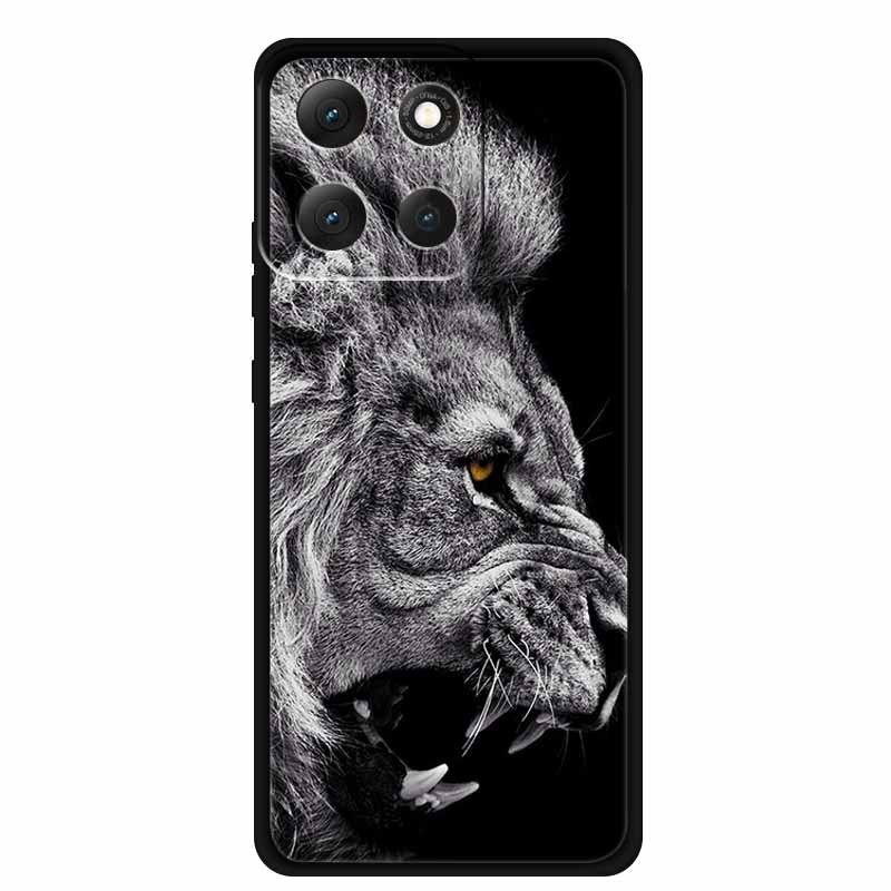 Für Motorola Moto G86 Power 5G Hülle G 86 Power Weiche TPU Silikon Rückseitenabdeckungen Für Moto G86 Power Tiere Bemalt Tiger Löwe Coque