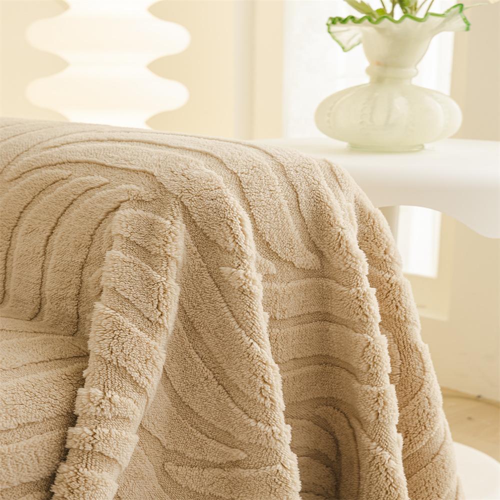 Plush Sofa Cover Autumn Winter Full Coverage Wrap-Around Sofa Sheet Cover Protector Simple Design