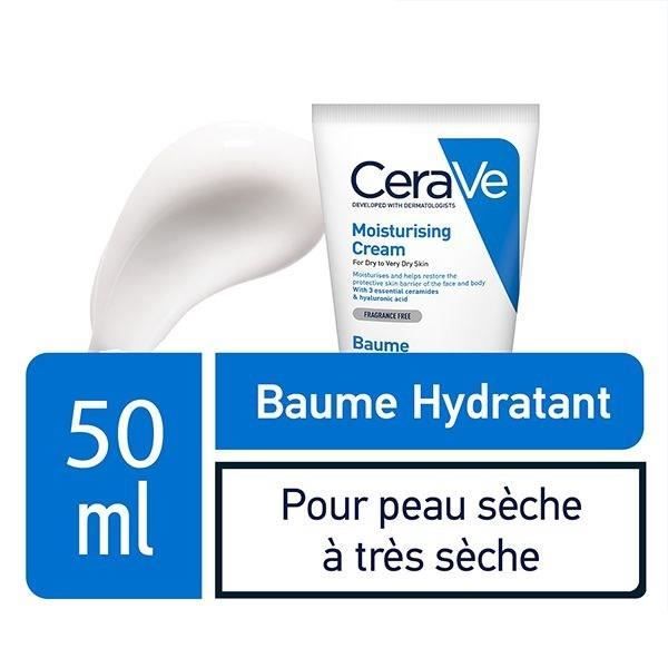 CeraVe Baume Hydratant Visage et Corps Peaux Sèches à Très Sèches 50 ml