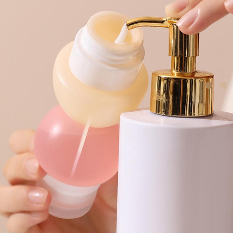 Genopfyldelige Dobbeltflasker Silikone Blød Klembar Tube Lotion Beholder Tom Bærbar Rejse Shampoo Værktøj Toiletartikler Tilbehør