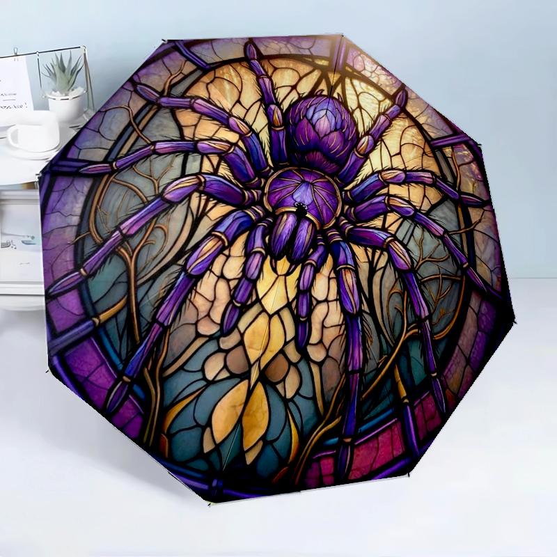 Fantasy Spider Artwork 8-Frame for Travel, camping, Casual Lightweight Portable Umbrella, Essential for every family Holidays Birthday Gift