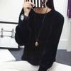 Autumn and Winter New Korean Version of The Sweater Female Students Solid Color Thin Loose Women's Knitwear