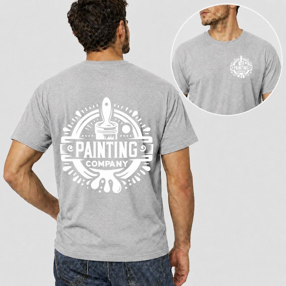 Unisexs Personalised Work T Shirt Custom Company Logo Painter Plumber Mechanic Gift