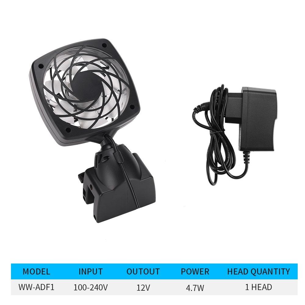 Single Head Aquarium Chiller Fan Adjustable Angle Aquarium External Fan  Fishbowl