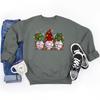 Christmas Lights Gnomes Print Sweatshirts For Women Winter
