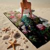 Peacock In The Rain Beach Towel, Super Soft Microfiber, Gift for Her/Him, Birthday, for Pool, Beach, Travel, Home Decor Fan gifts