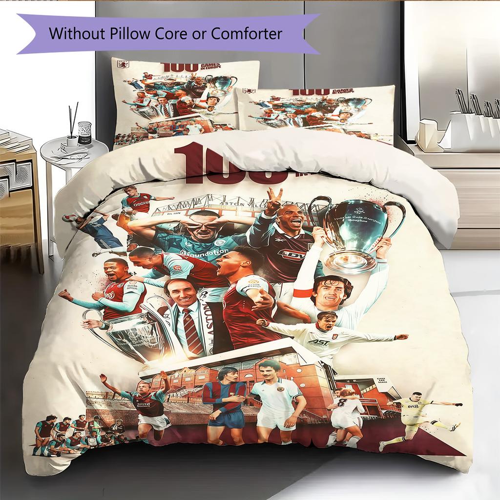 Pattern Bedding Quilt Set Quilt Cover Pillowcase Home Decoration Birthday Gift (1 * duvet cover + 2 * pillowcase, without core)